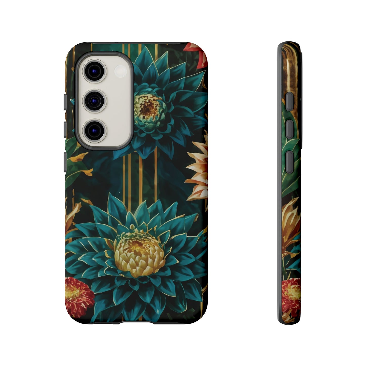 Bold Bloom Garden Tough Phone Case – Dramatic Florals for Statement-Makers