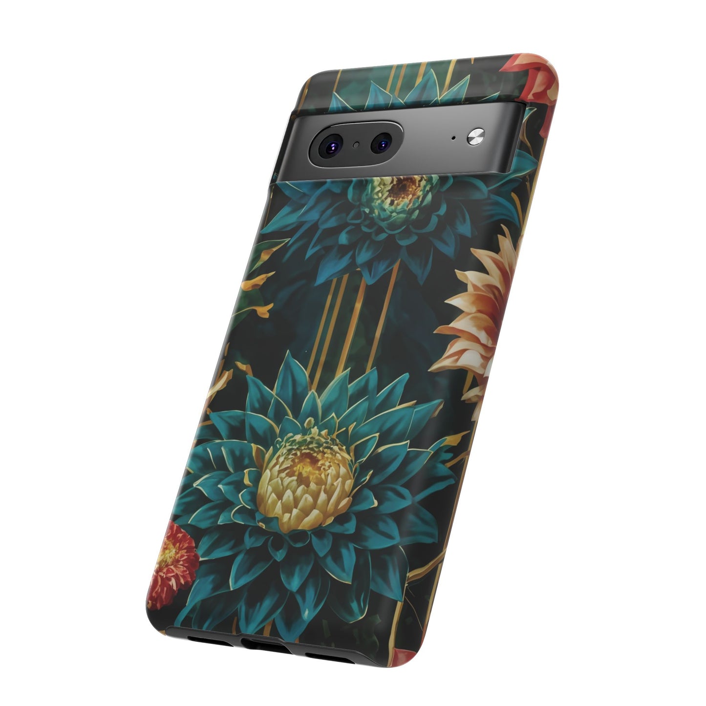 Bold Bloom Garden Tough Phone Case – Dramatic Florals for Statement-Makers