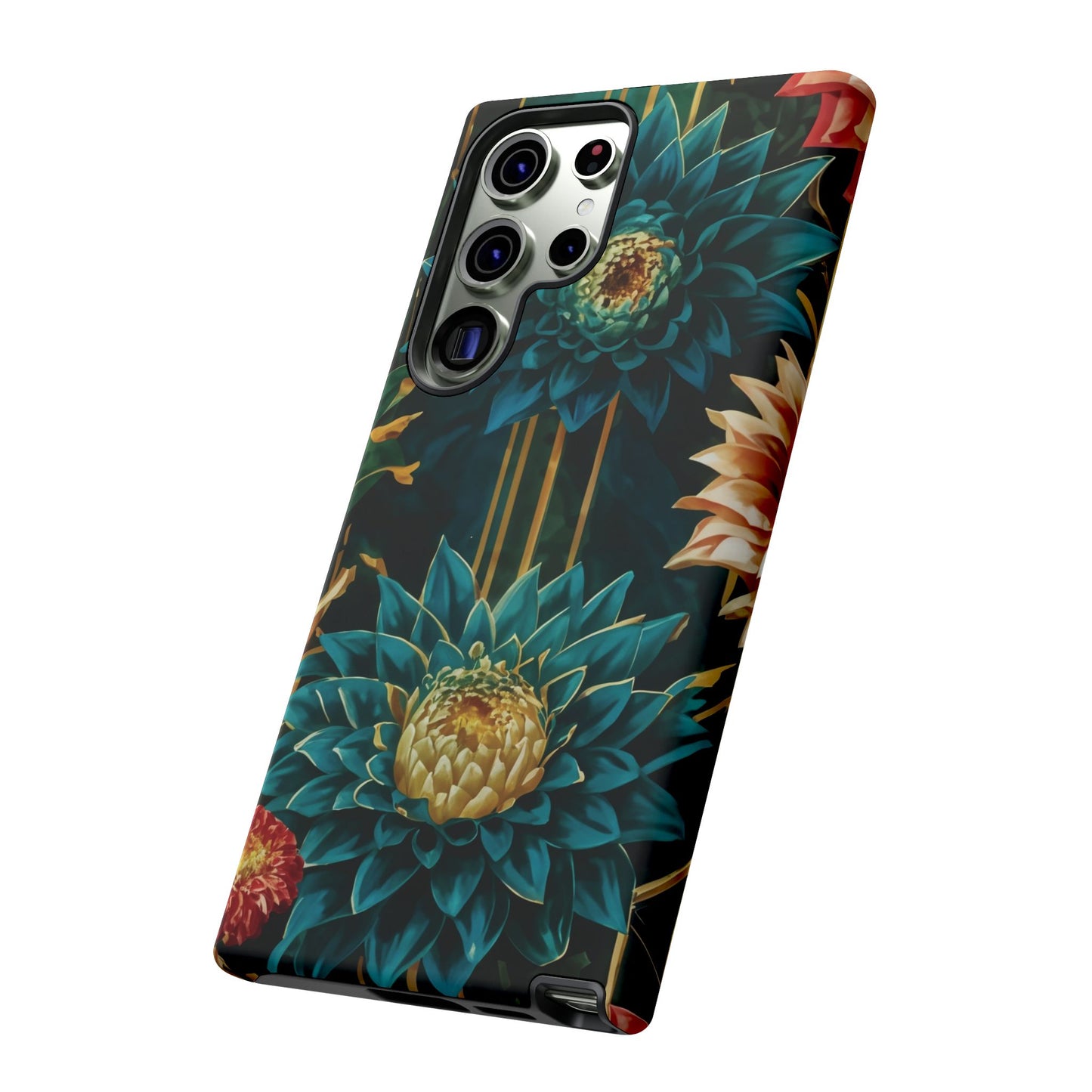 Bold Bloom Garden Tough Phone Case – Dramatic Florals for Statement-Makers