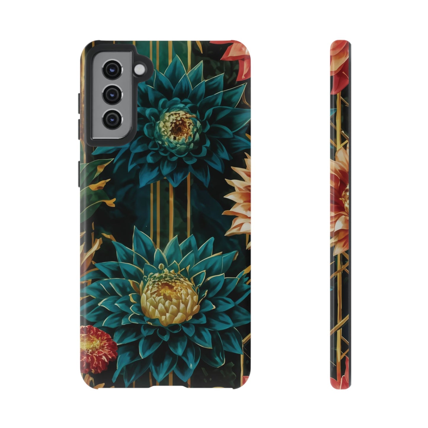 Bold Bloom Garden Tough Phone Case – Dramatic Florals for Statement-Makers