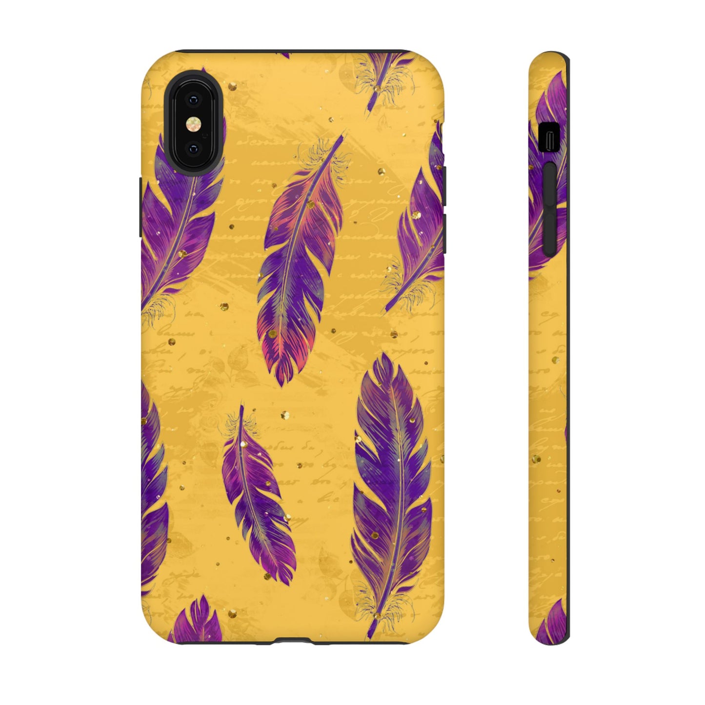 Purple Feathers - Tough Phone Case