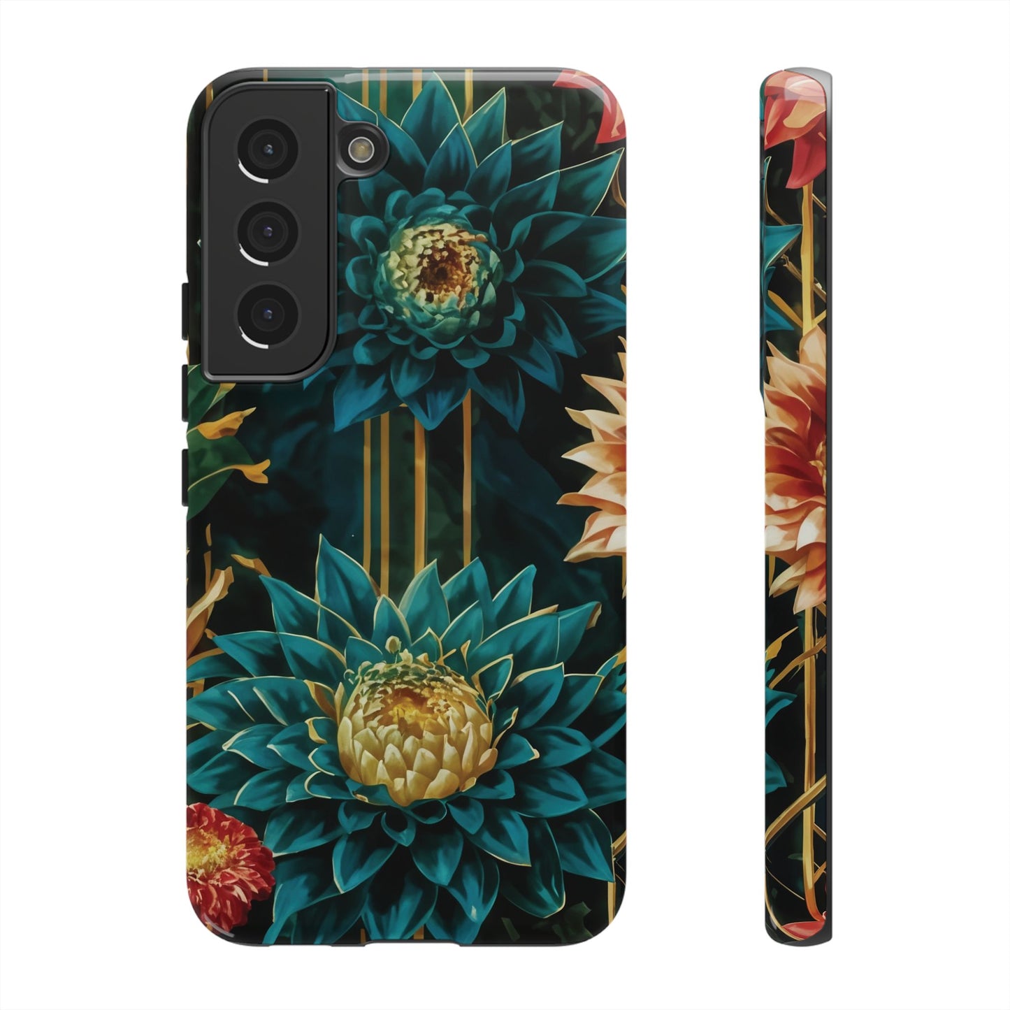 Bold Bloom Garden Tough Phone Case – Dramatic Florals for Statement-Makers