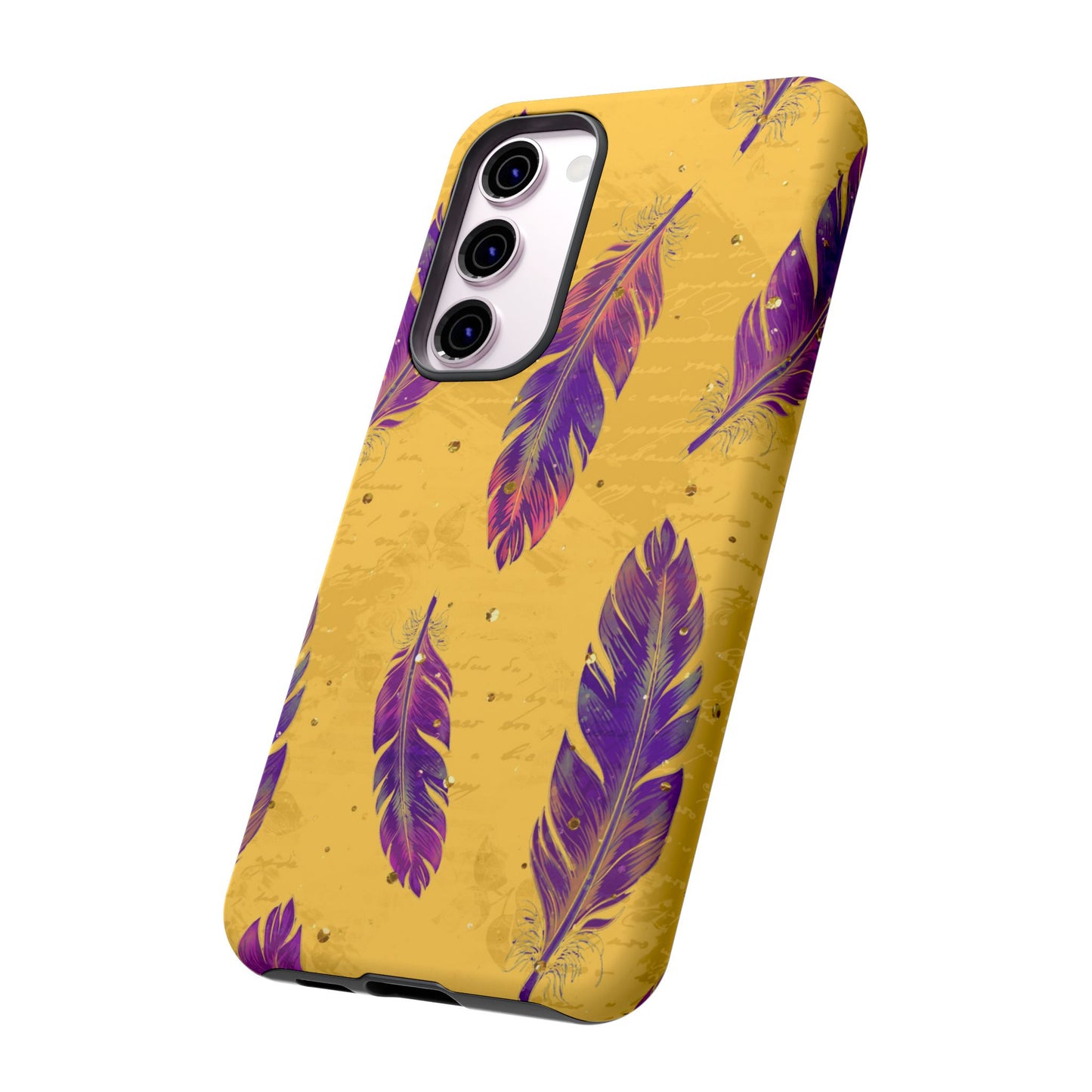 Purple Feathers - Tough Phone Case