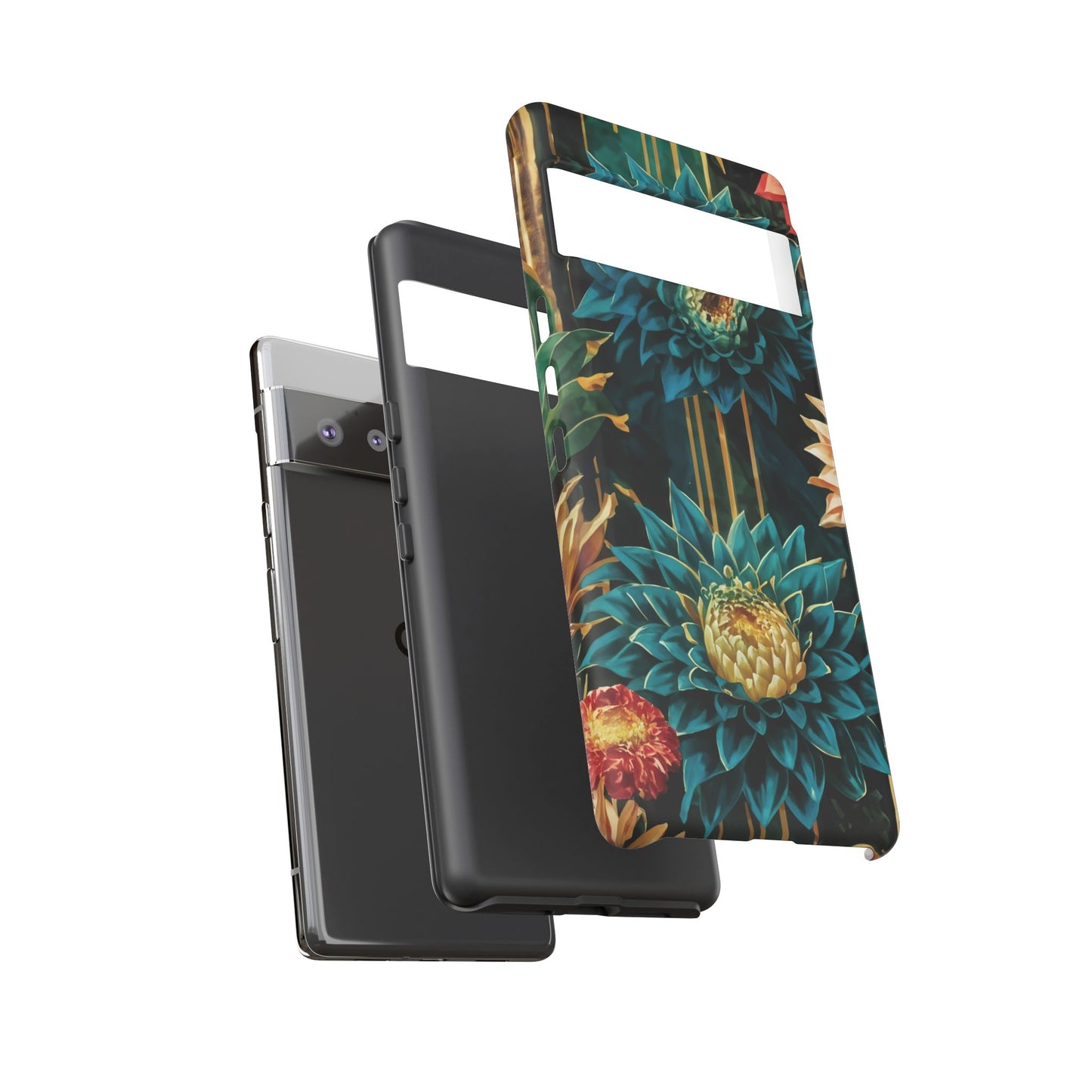 Bold Bloom Garden Tough Phone Case – Dramatic Florals for Statement-Makers