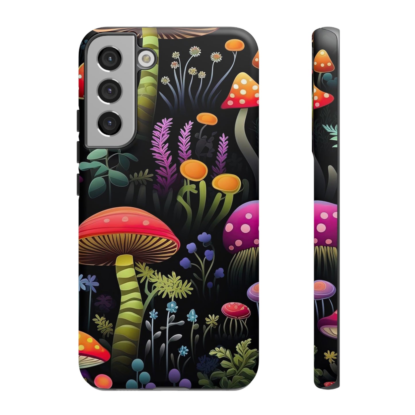 Dark Forest Mushrooms Tough Cell Phone Case