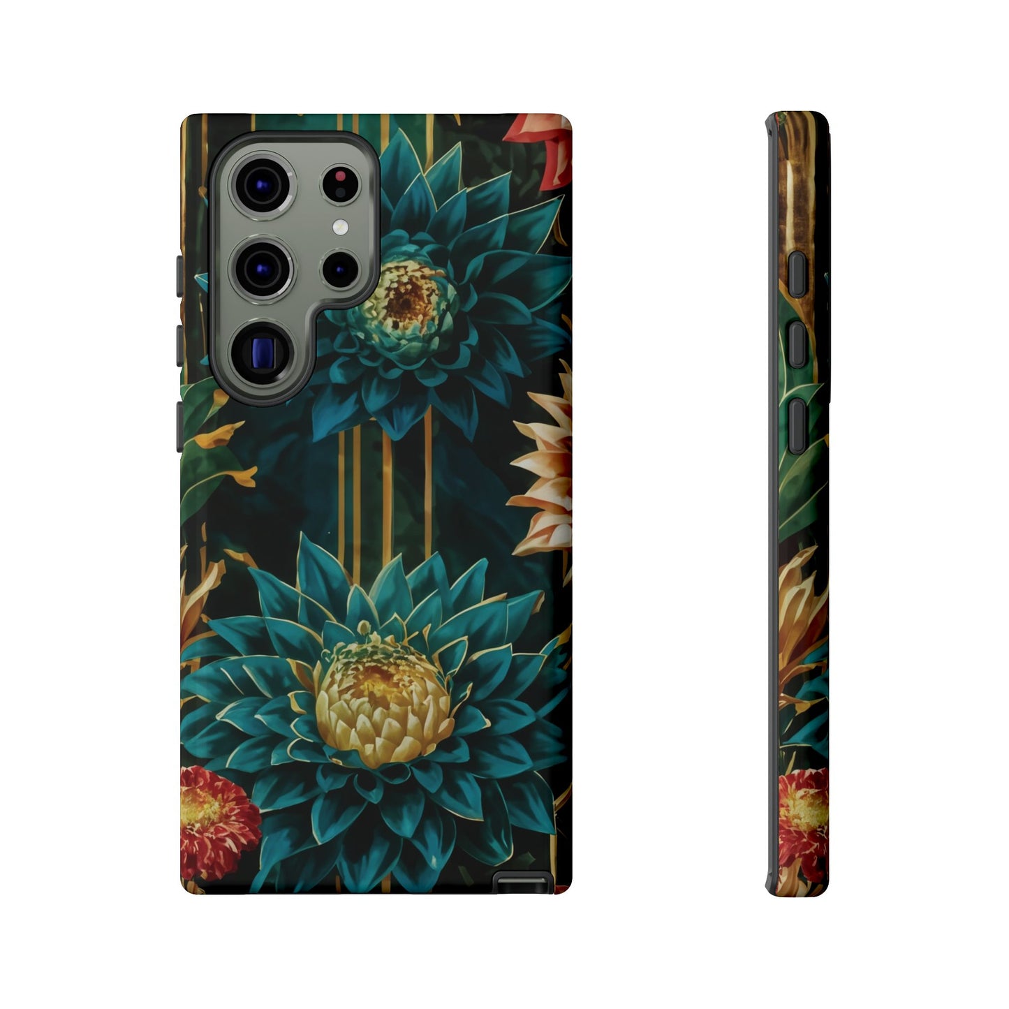 Bold Bloom Garden Tough Phone Case – Dramatic Florals for Statement-Makers