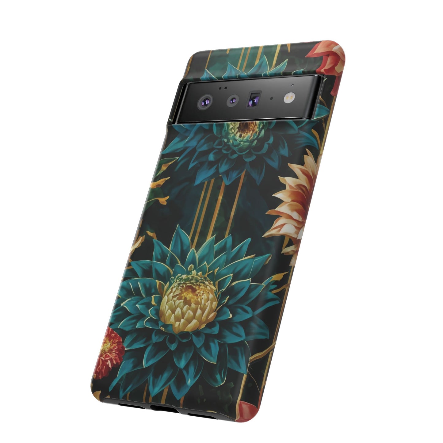 Bold Bloom Garden Tough Phone Case – Dramatic Florals for Statement-Makers