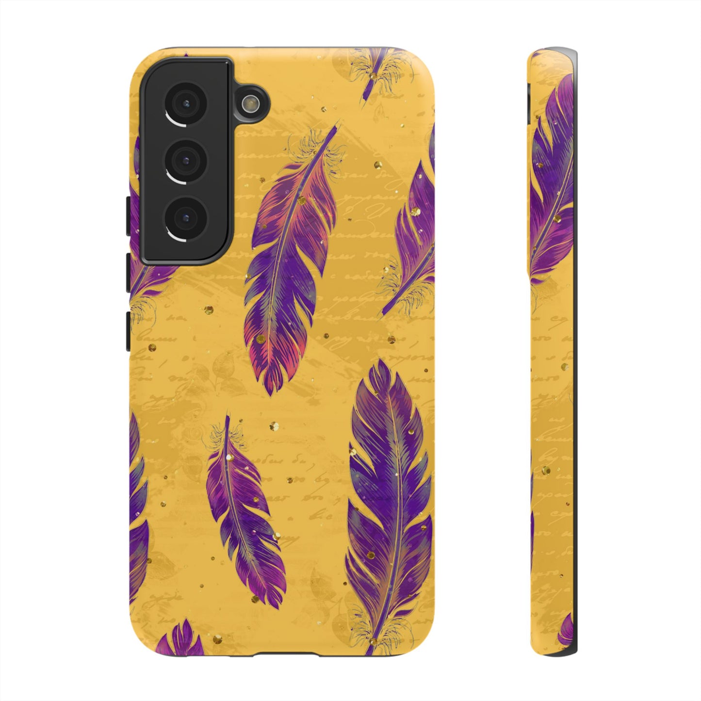 Purple Feathers - Tough Phone Case
