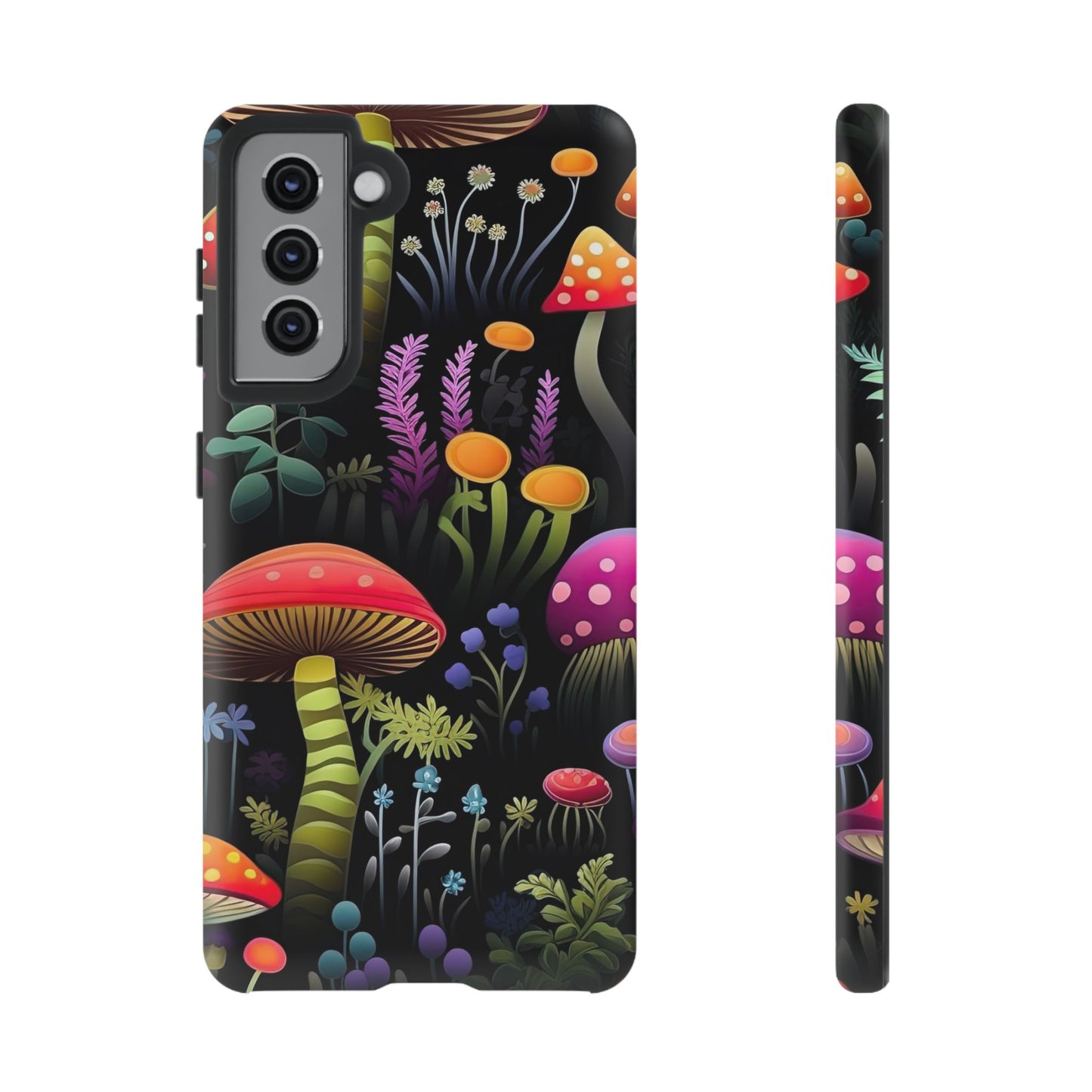 Dark Forest Mushrooms Tough Cell Phone Case