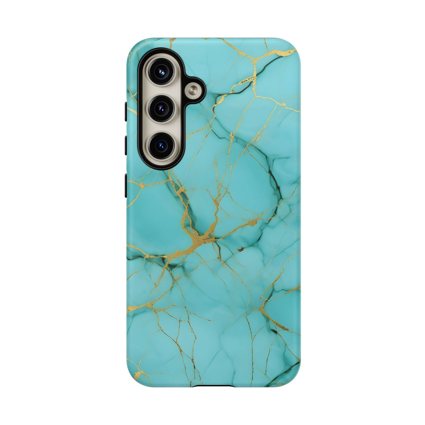 Teal Marble Tough Phone Case