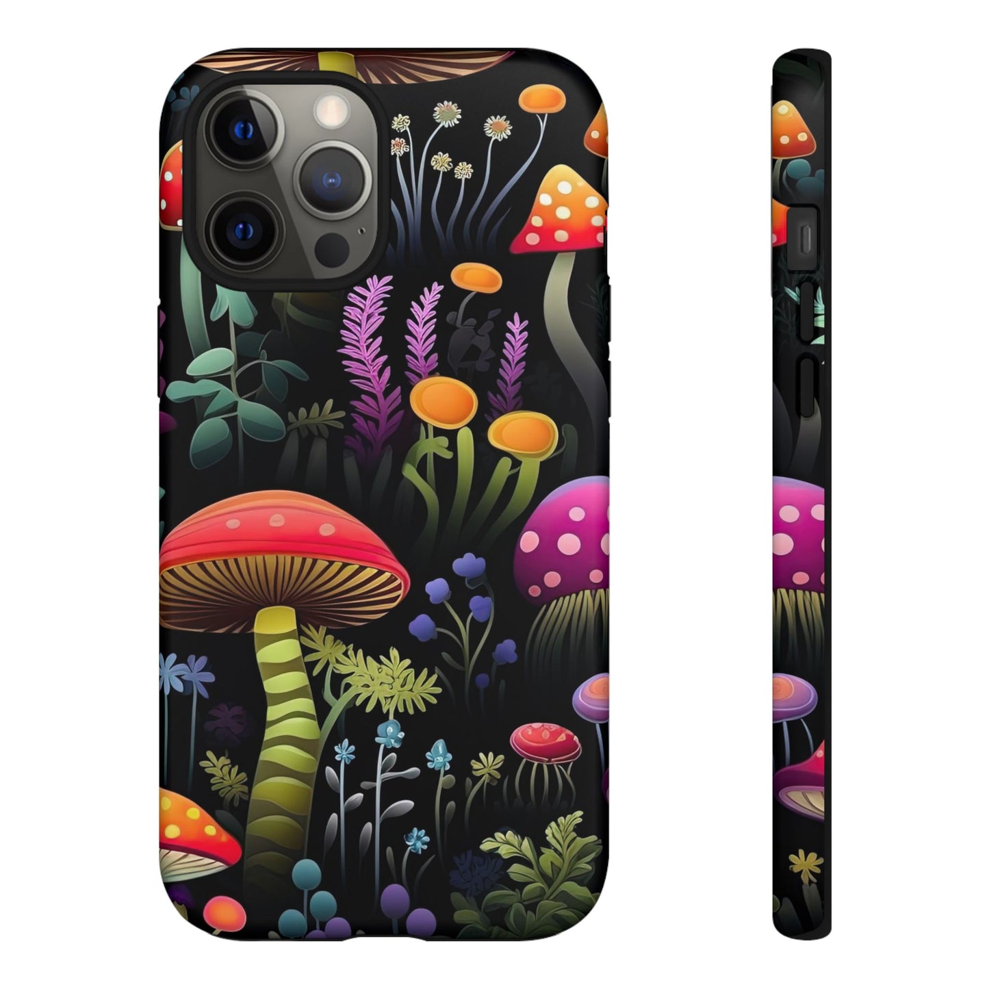 Dark Forest Mushrooms Tough Cell Phone Case