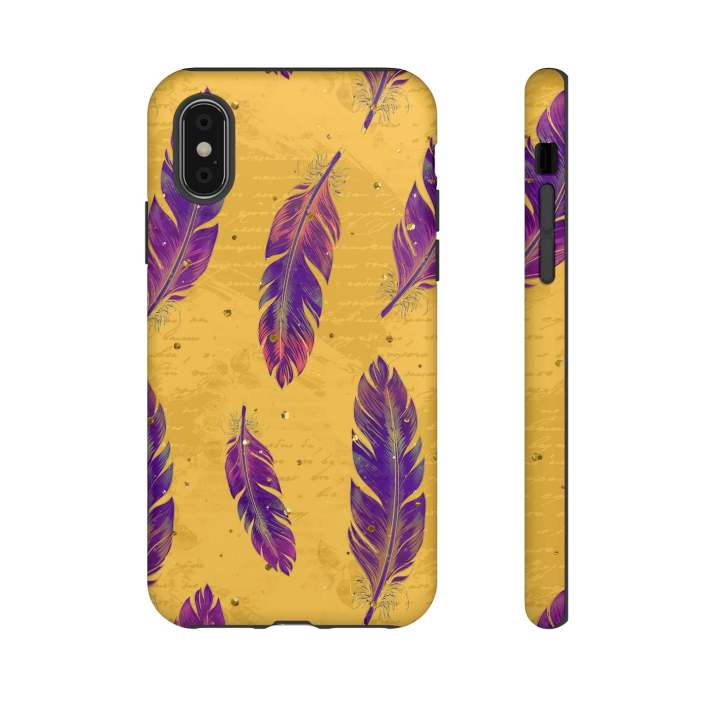 Purple Feathers - Tough Phone Case