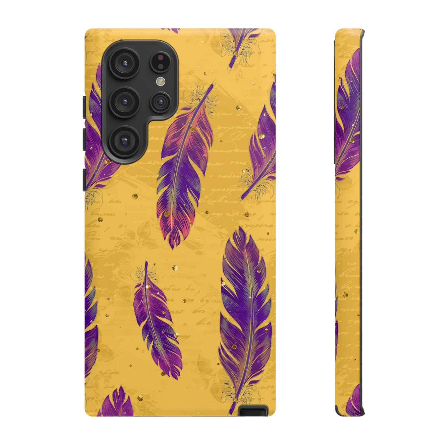 Purple Feathers - Tough Phone Case