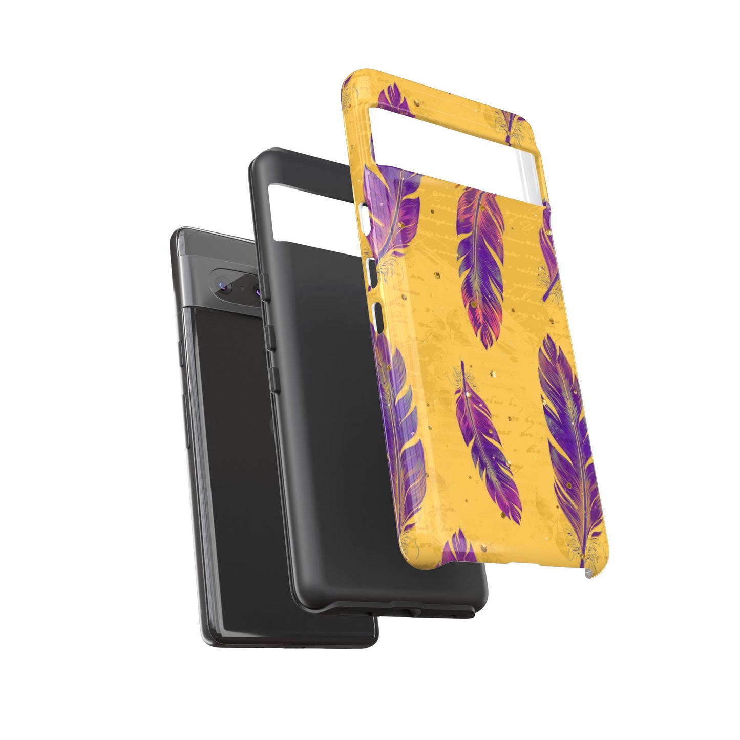 Purple Feathers - Tough Phone Case