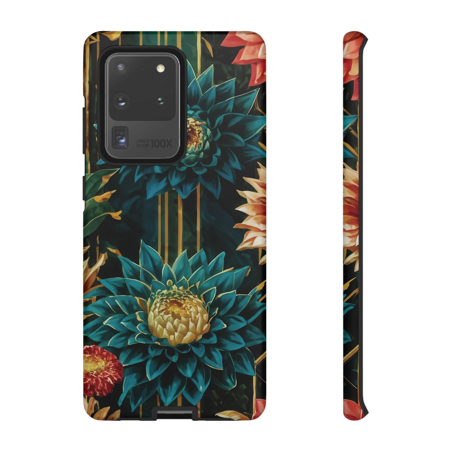 Bold Bloom Garden Tough Phone Case – Dramatic Florals for Statement-Makers