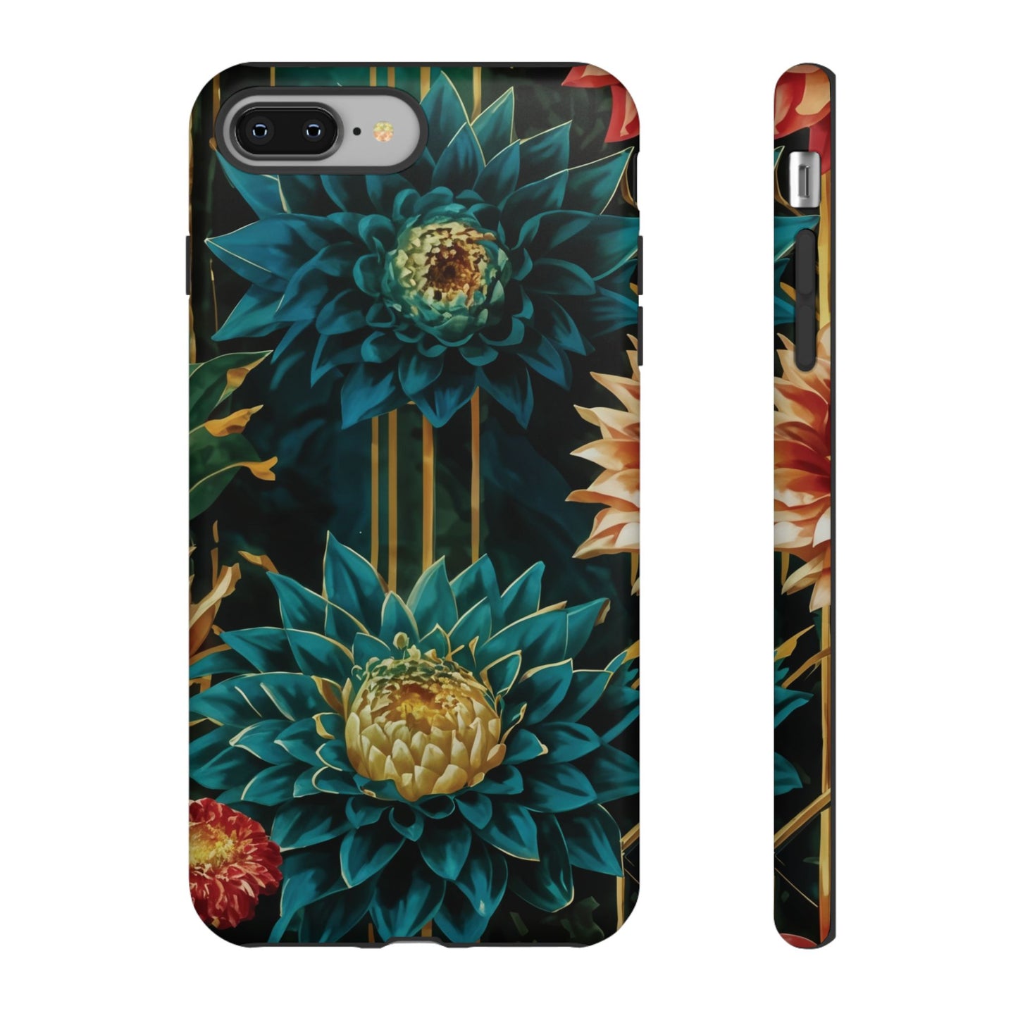 Bold Bloom Garden Tough Phone Case – Dramatic Florals for Statement-Makers