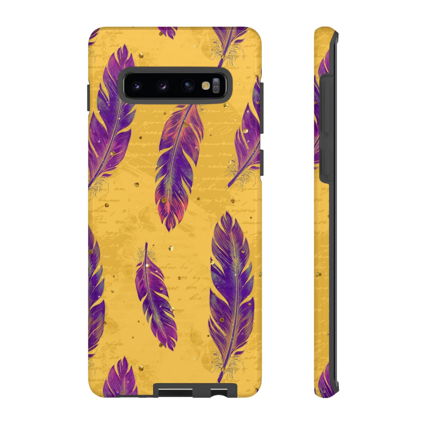 Purple Feathers - Tough Phone Case