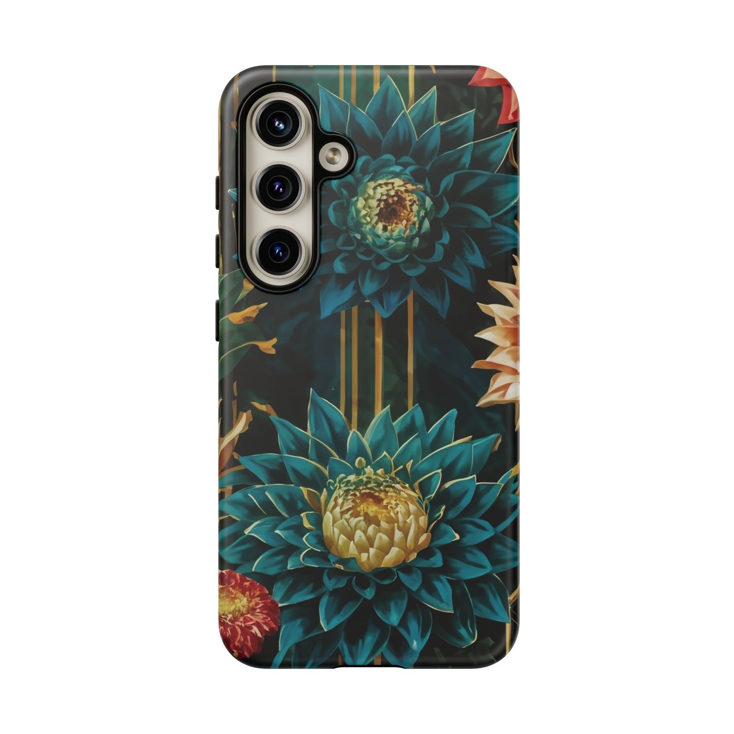 Bold Bloom Garden Tough Phone Case – Dramatic Florals for Statement-Makers