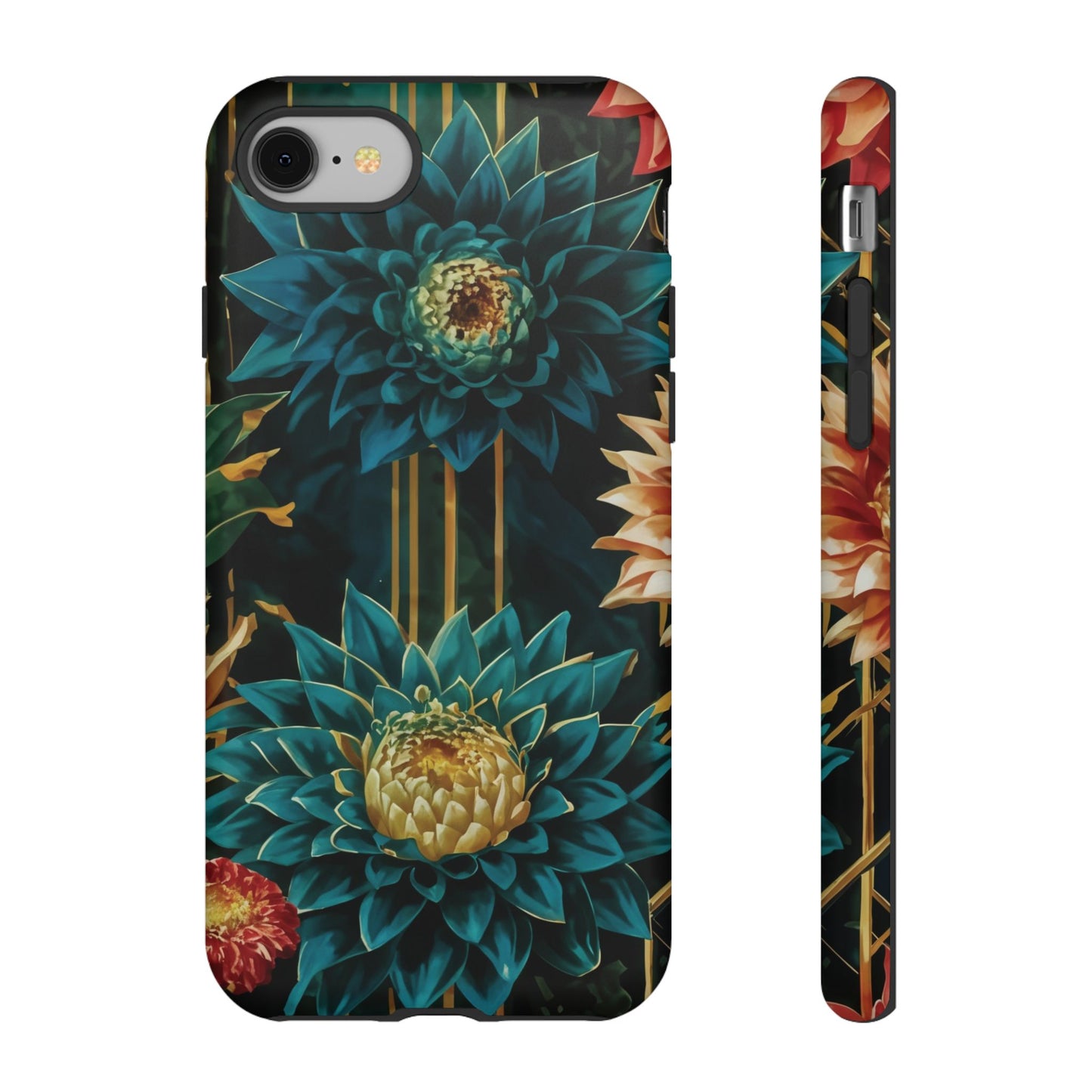 Bold Bloom Garden Tough Phone Case – Dramatic Florals for Statement-Makers