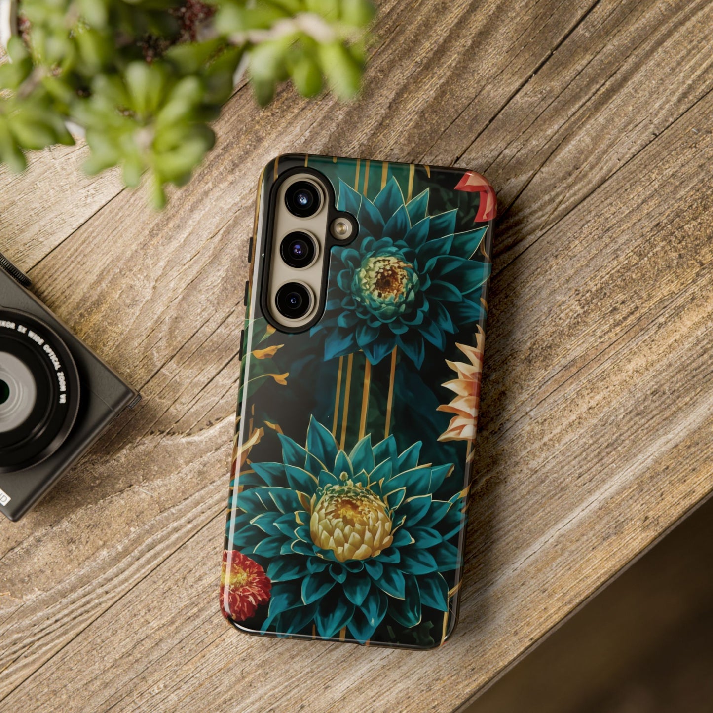 Bold Bloom Garden Tough Phone Case – Dramatic Florals for Statement-Makers
