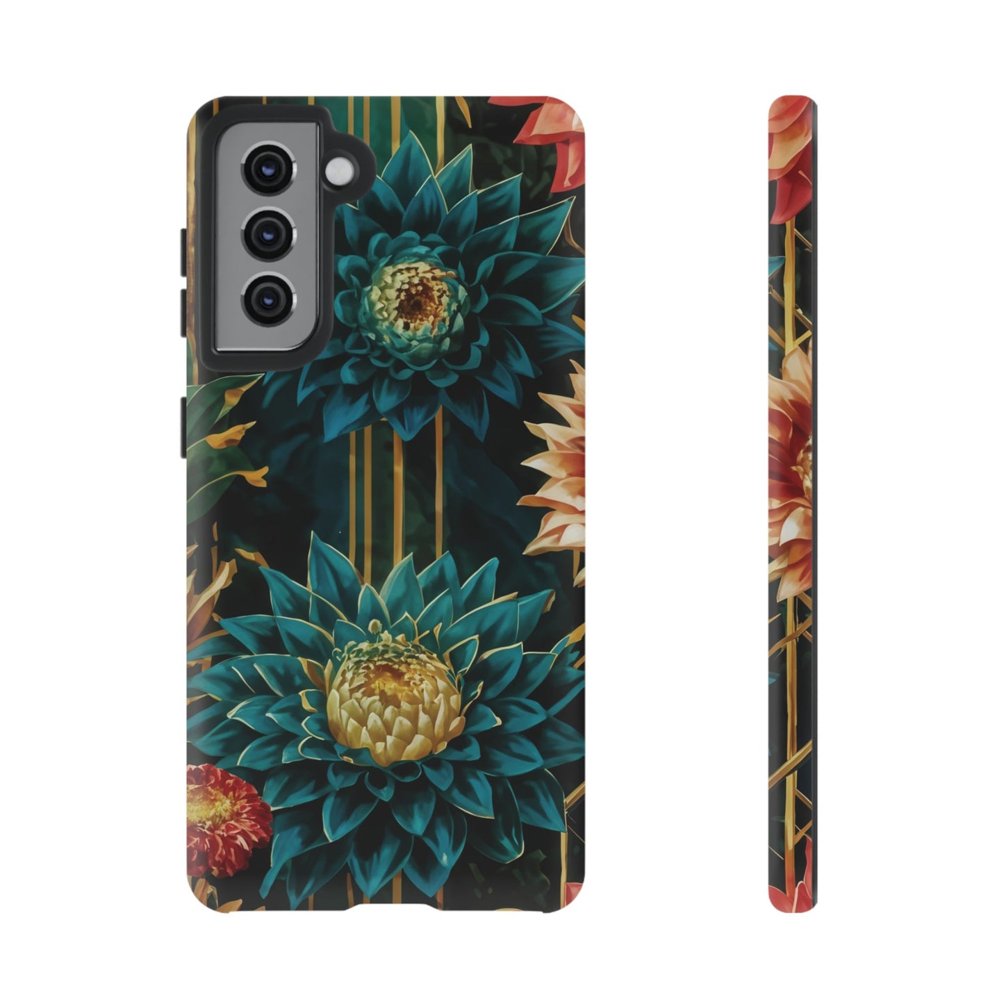 Bold Bloom Garden Tough Phone Case – Dramatic Florals for Statement-Makers