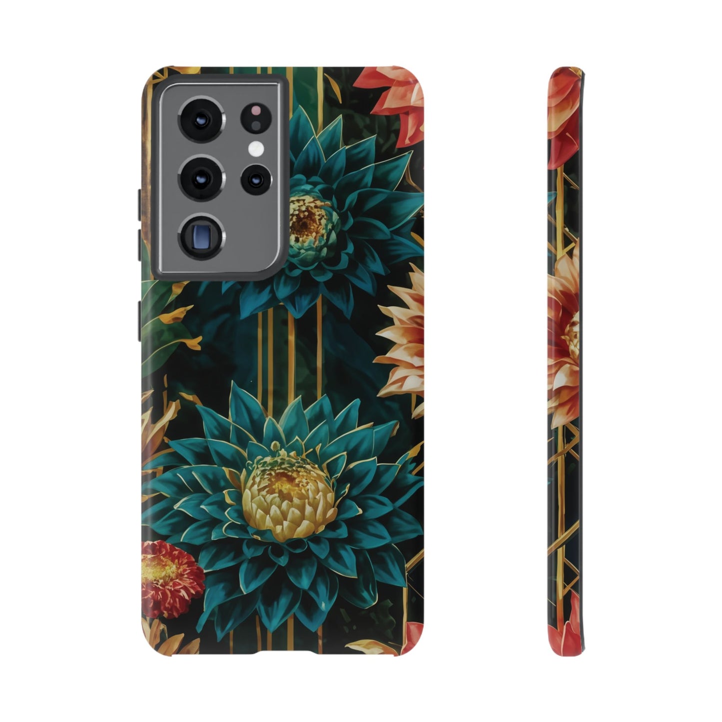 Bold Bloom Garden Tough Phone Case – Dramatic Florals for Statement-Makers