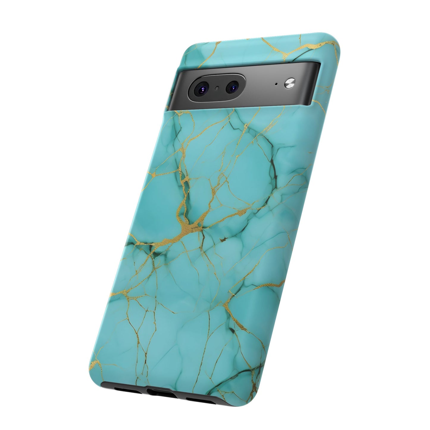 Teal Marble Tough Phone Case