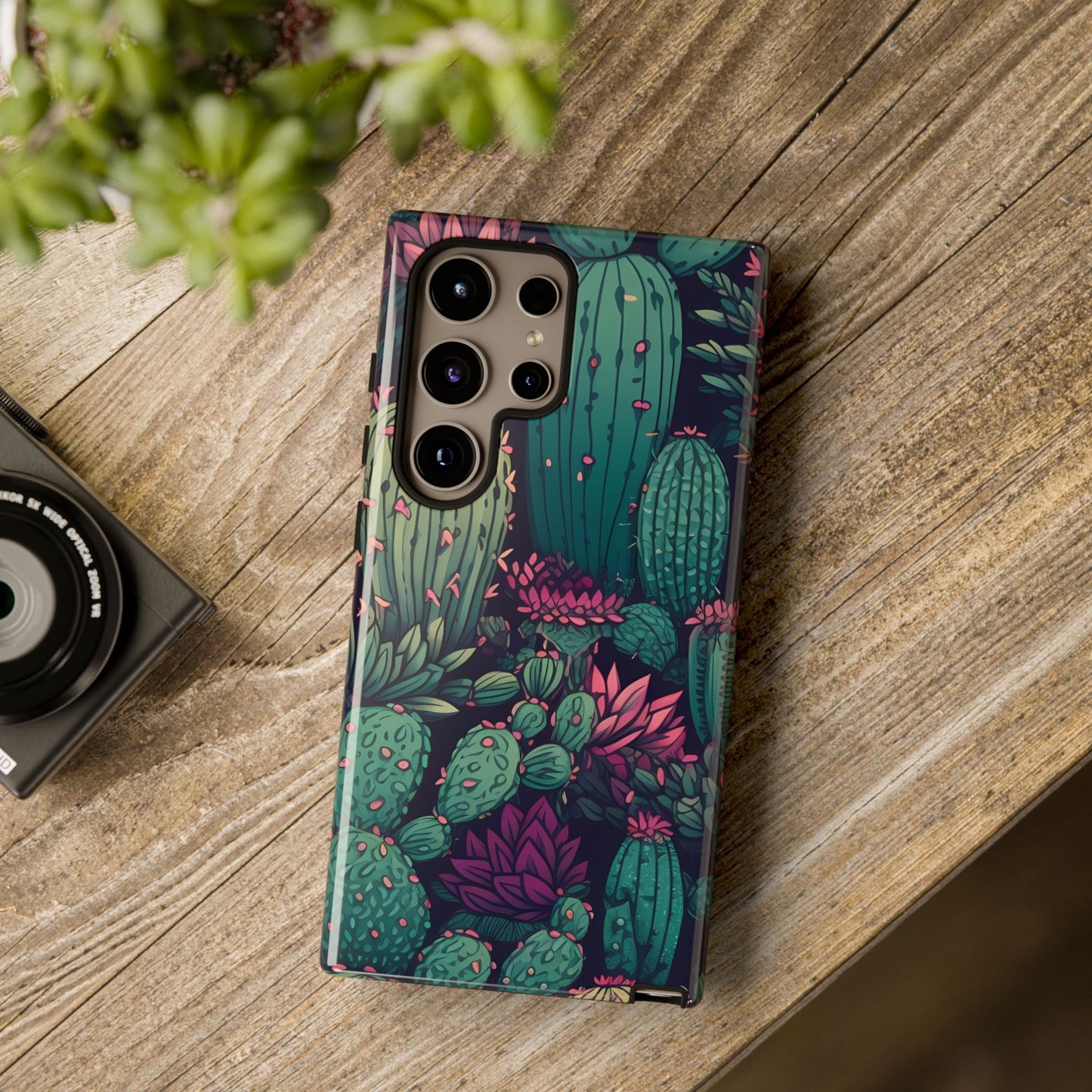 Succulent Garden Tough Phone Case – Bold & Stylish Protection for Plant Lovers
