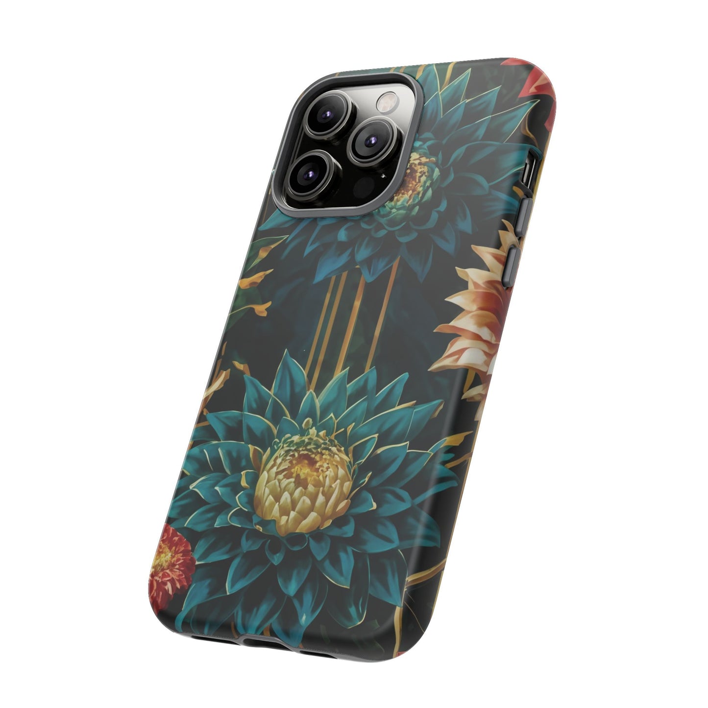 Bold Bloom Garden Tough Phone Case – Dramatic Florals for Statement-Makers