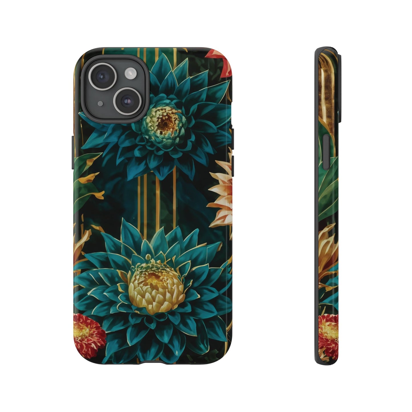 Bold Bloom Garden Tough Phone Case – Dramatic Florals for Statement-Makers