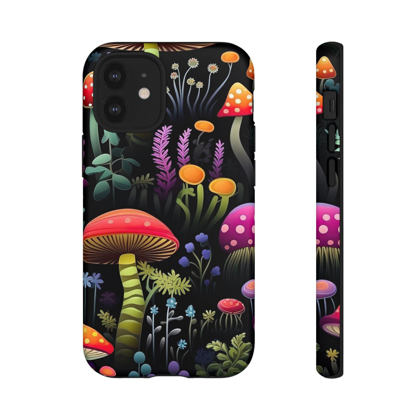 Dark Forest Mushrooms Tough Cell Phone Case