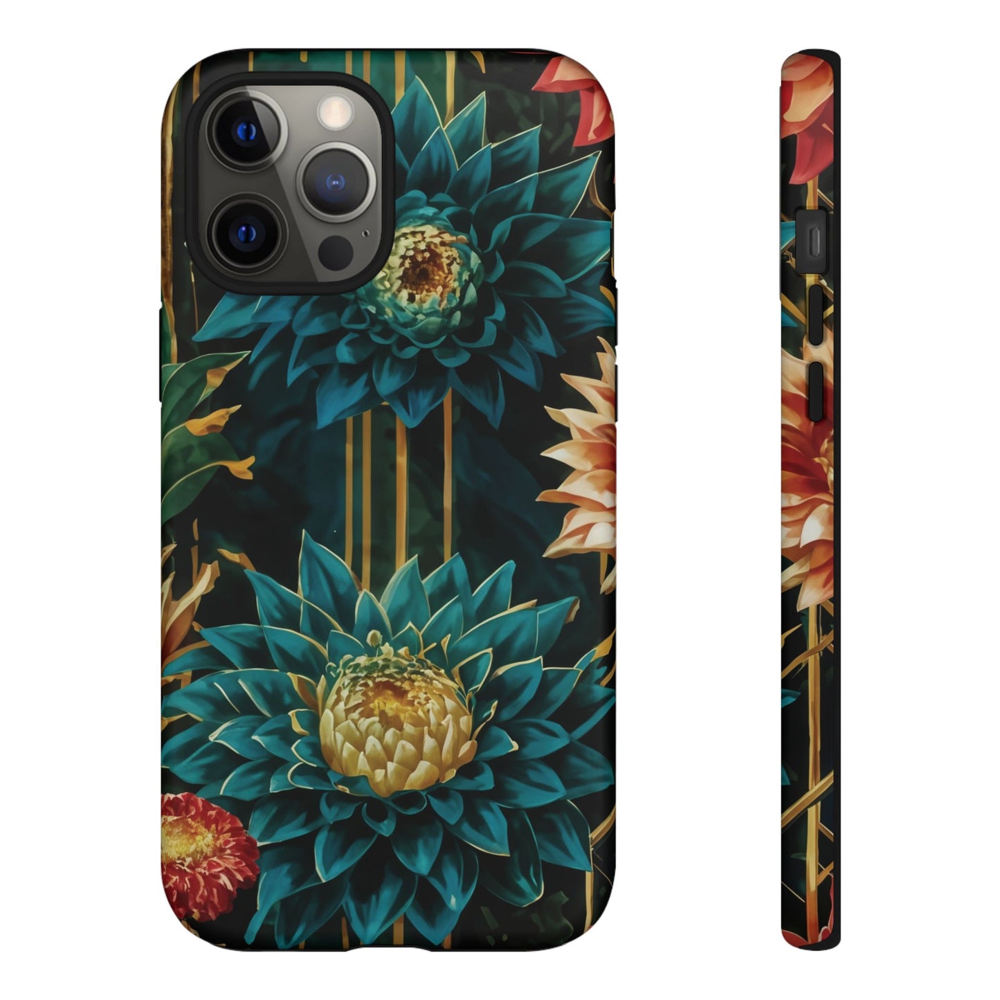 Bold Bloom Garden Tough Phone Case – Dramatic Florals for Statement-Makers