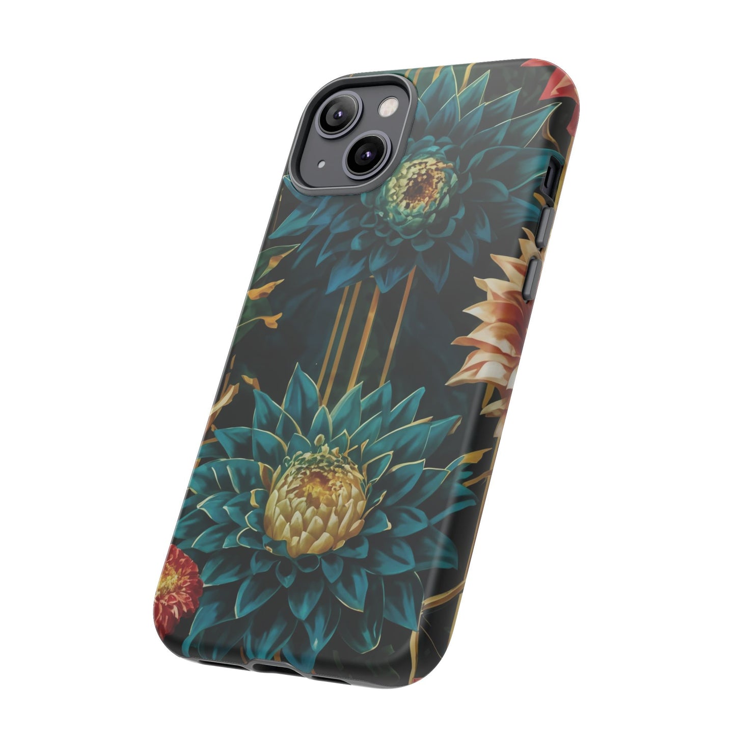 Bold Bloom Garden Tough Phone Case – Dramatic Florals for Statement-Makers