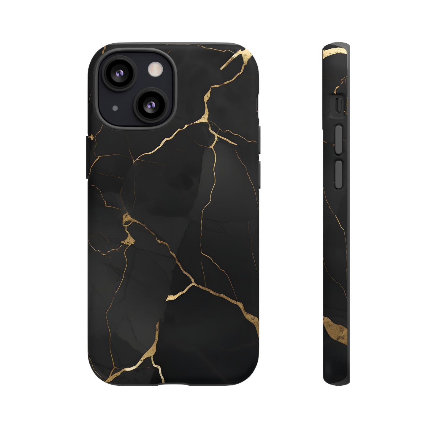 Black Marble  - Tough Phone Case
