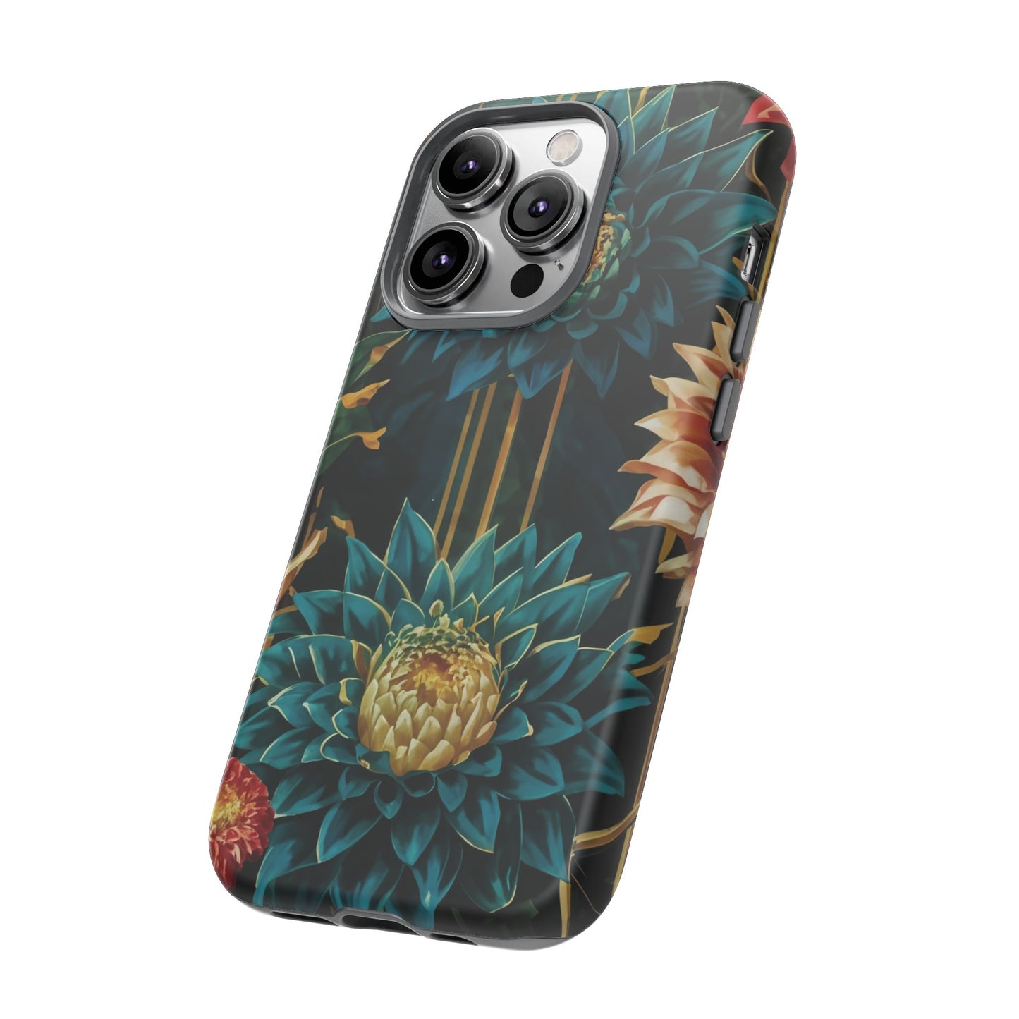 Bold Bloom Garden Tough Phone Case – Dramatic Florals for Statement-Makers