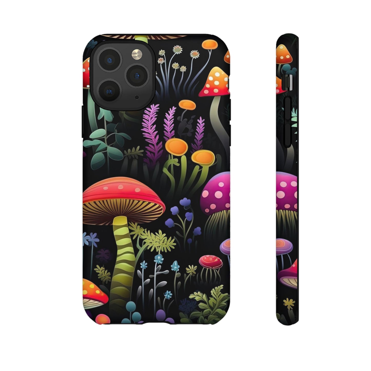 Dark Forest Mushrooms Tough Cell Phone Case