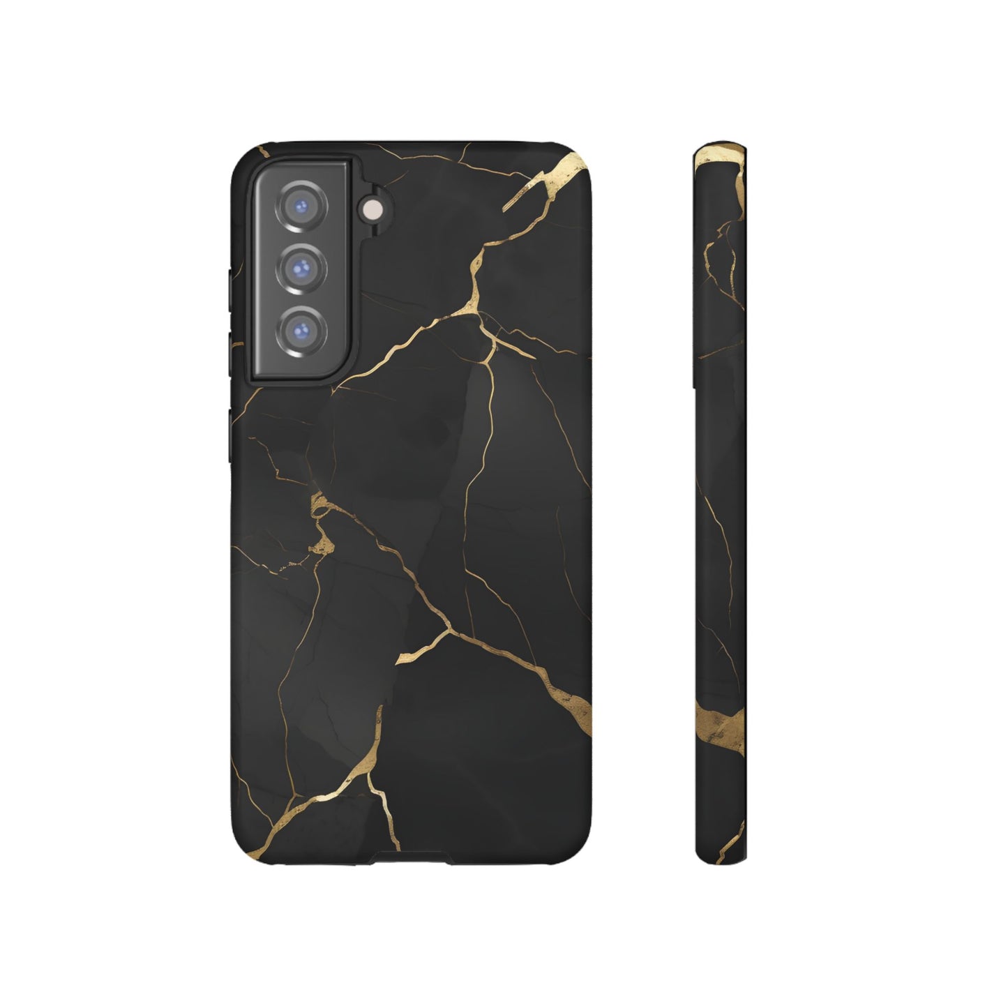 Black Marble  - Tough Phone Case