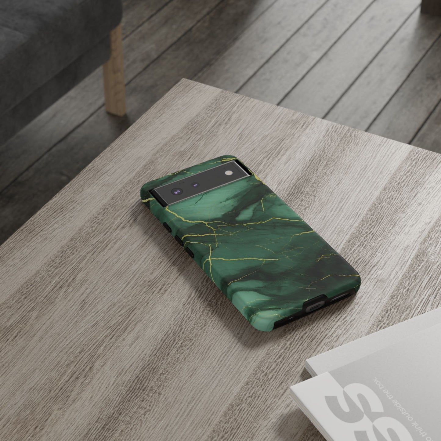 Hunter Green Marble - Tough Phone Case