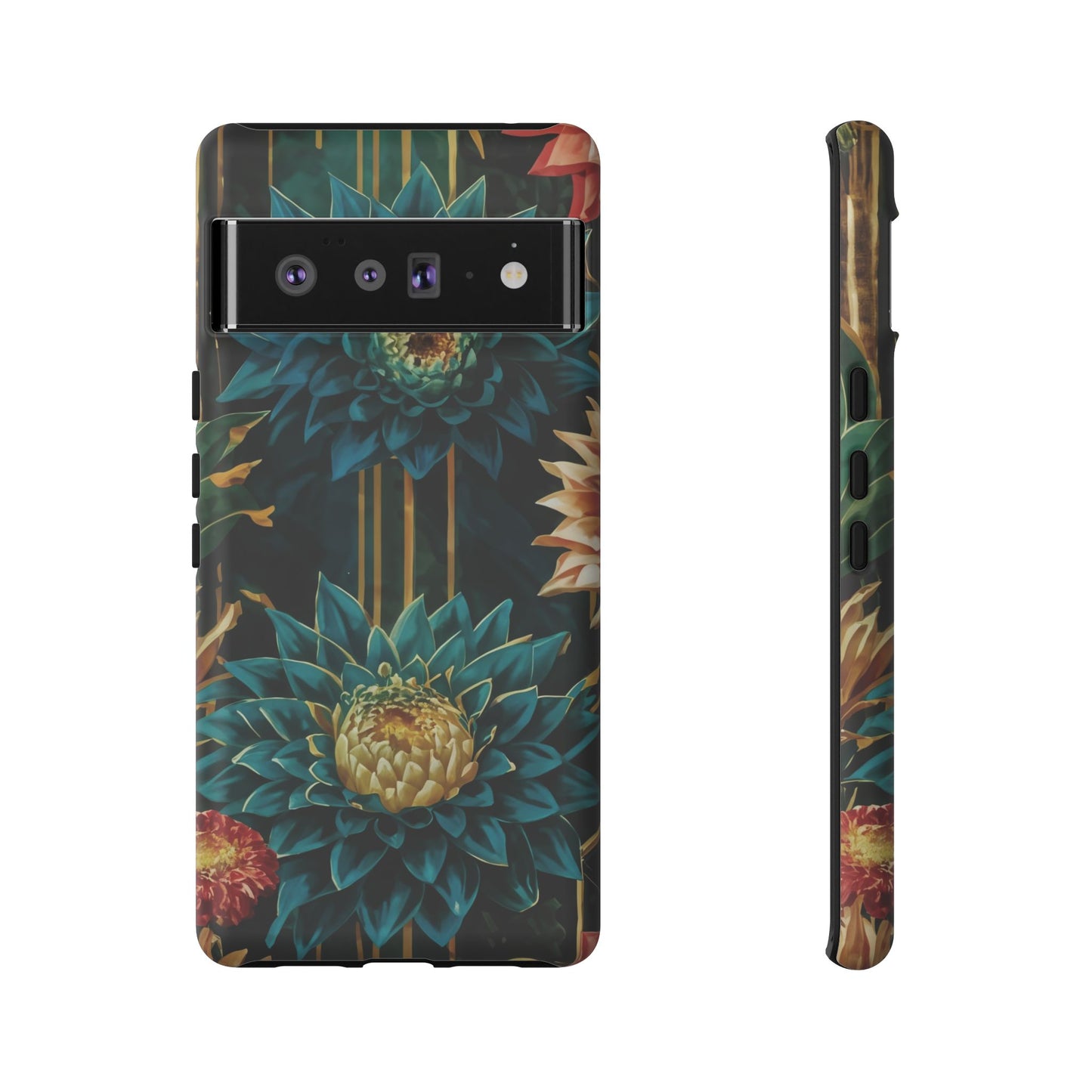 Bold Bloom Garden Tough Phone Case – Dramatic Florals for Statement-Makers