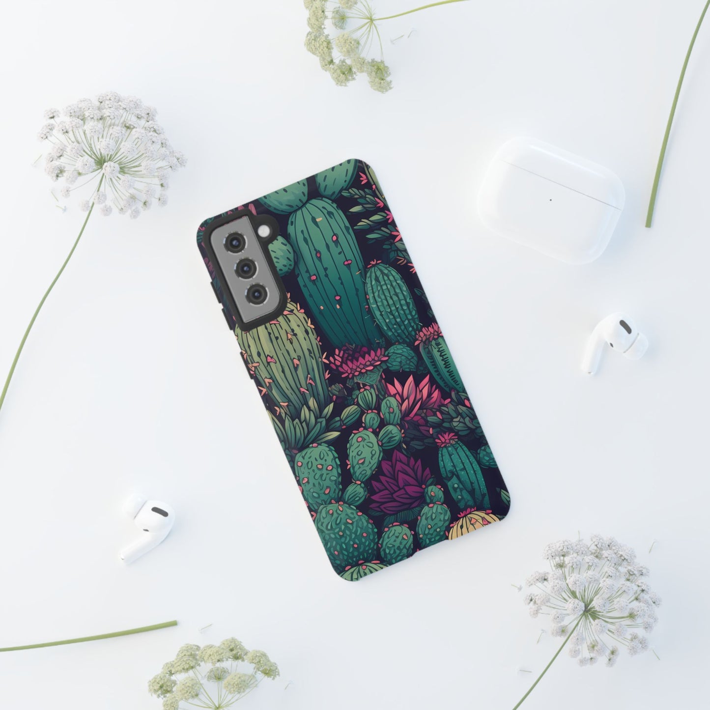 Succulent Garden Tough Phone Case – Bold & Stylish Protection for Plant Lovers