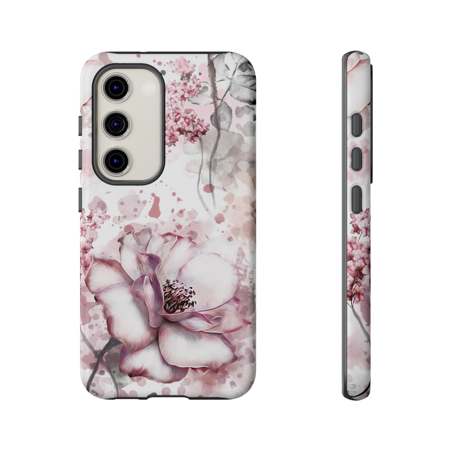 Pale Pink Florals  - Tough Phone Case