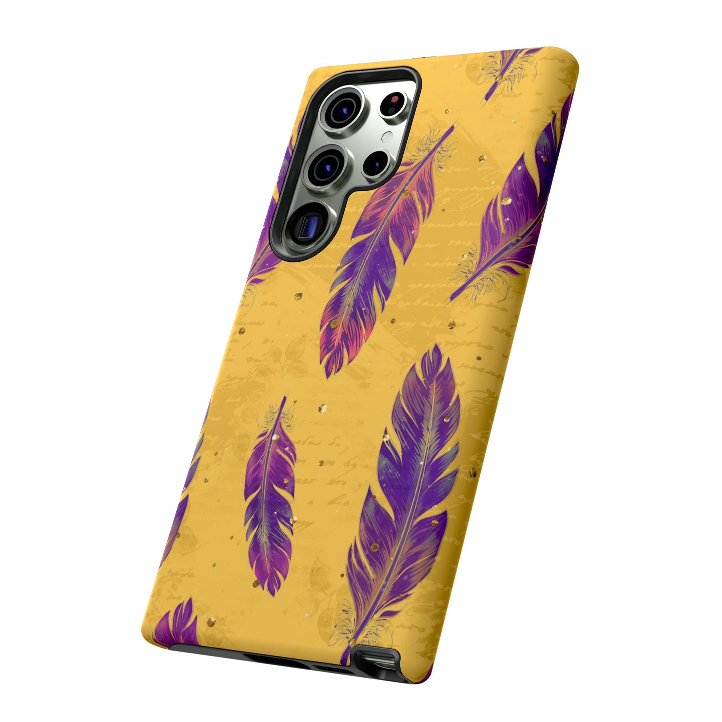 Purple Feathers - Tough Phone Case