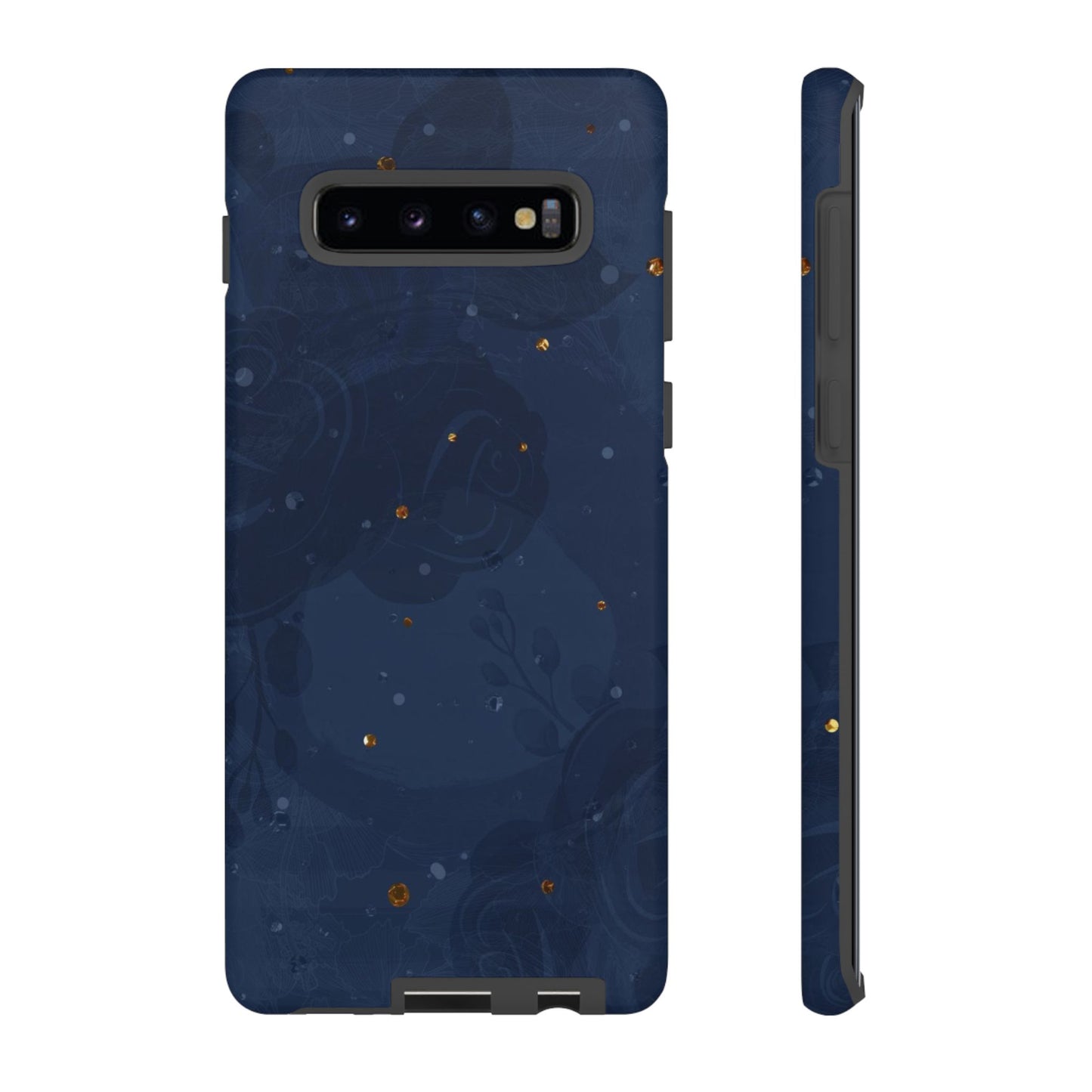 Subtle Navy Florals - Tough Phone Case