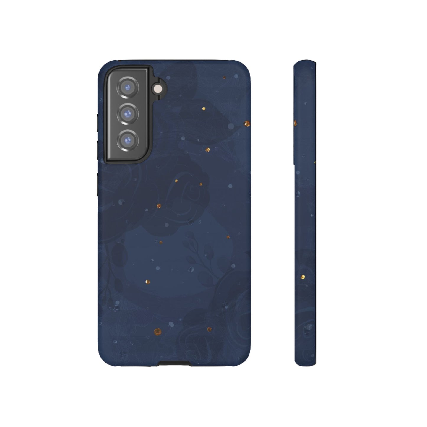 Subtle Navy Florals - Tough Phone Case