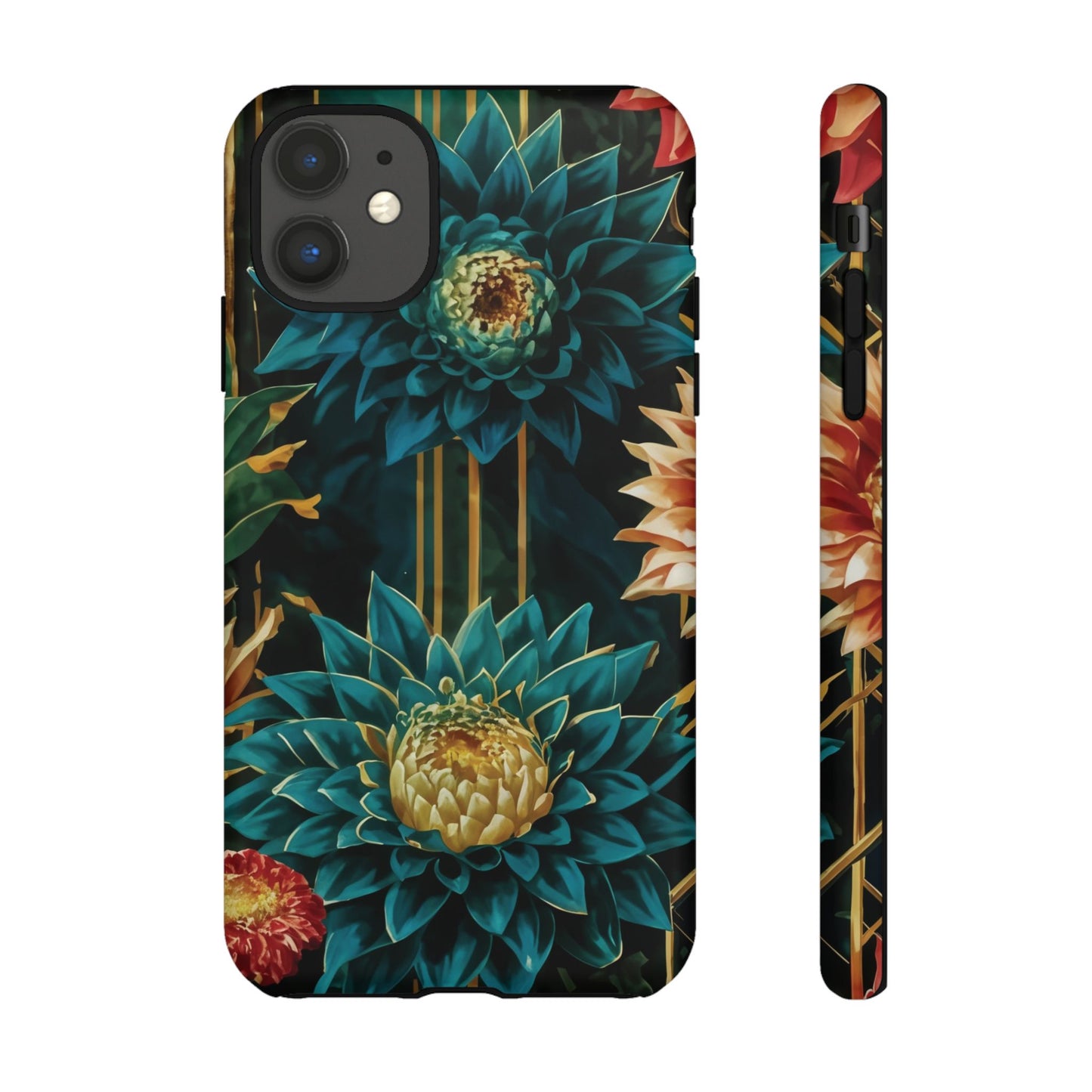 Bold Bloom Garden Tough Phone Case – Dramatic Florals for Statement-Makers