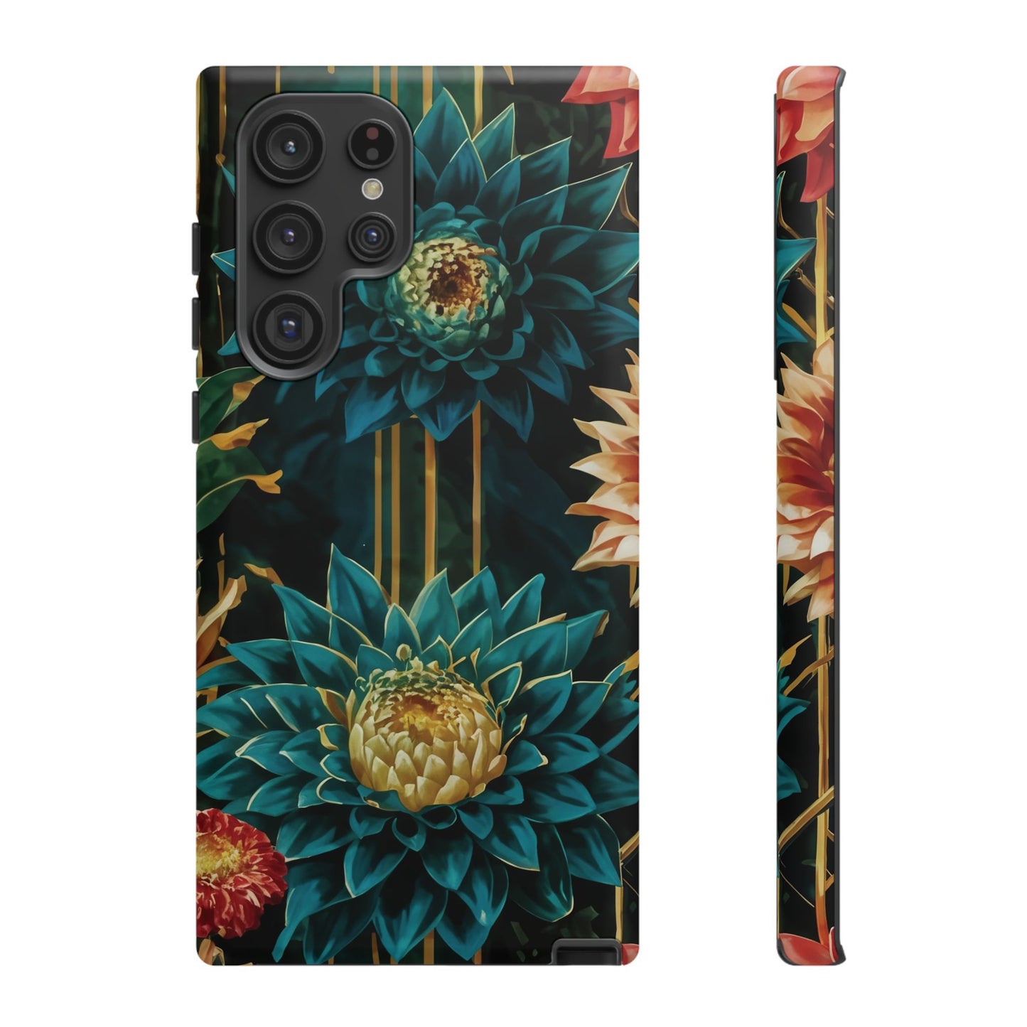 Bold Bloom Garden Tough Phone Case – Dramatic Florals for Statement-Makers