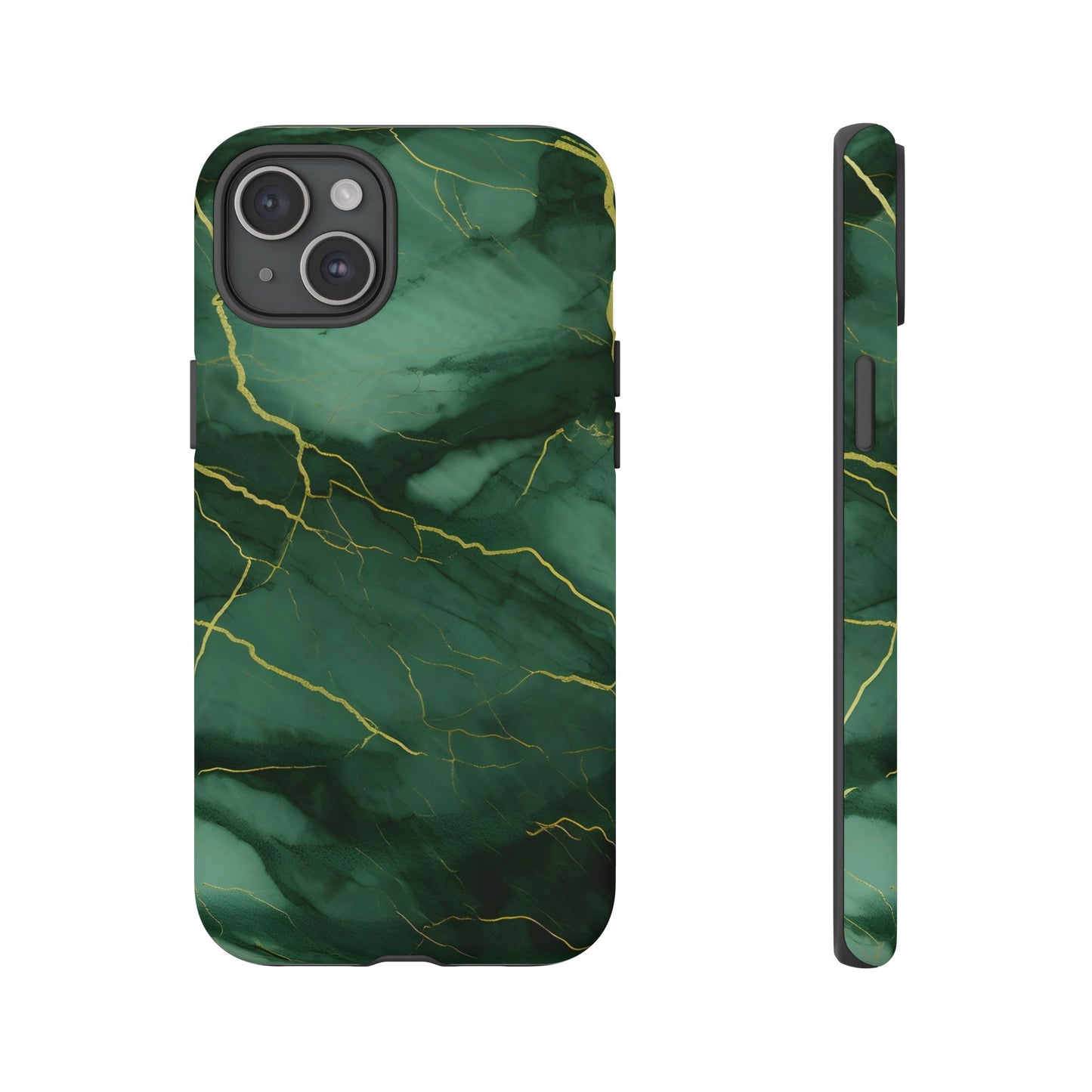 Hunter Green Marble - Tough Phone Case