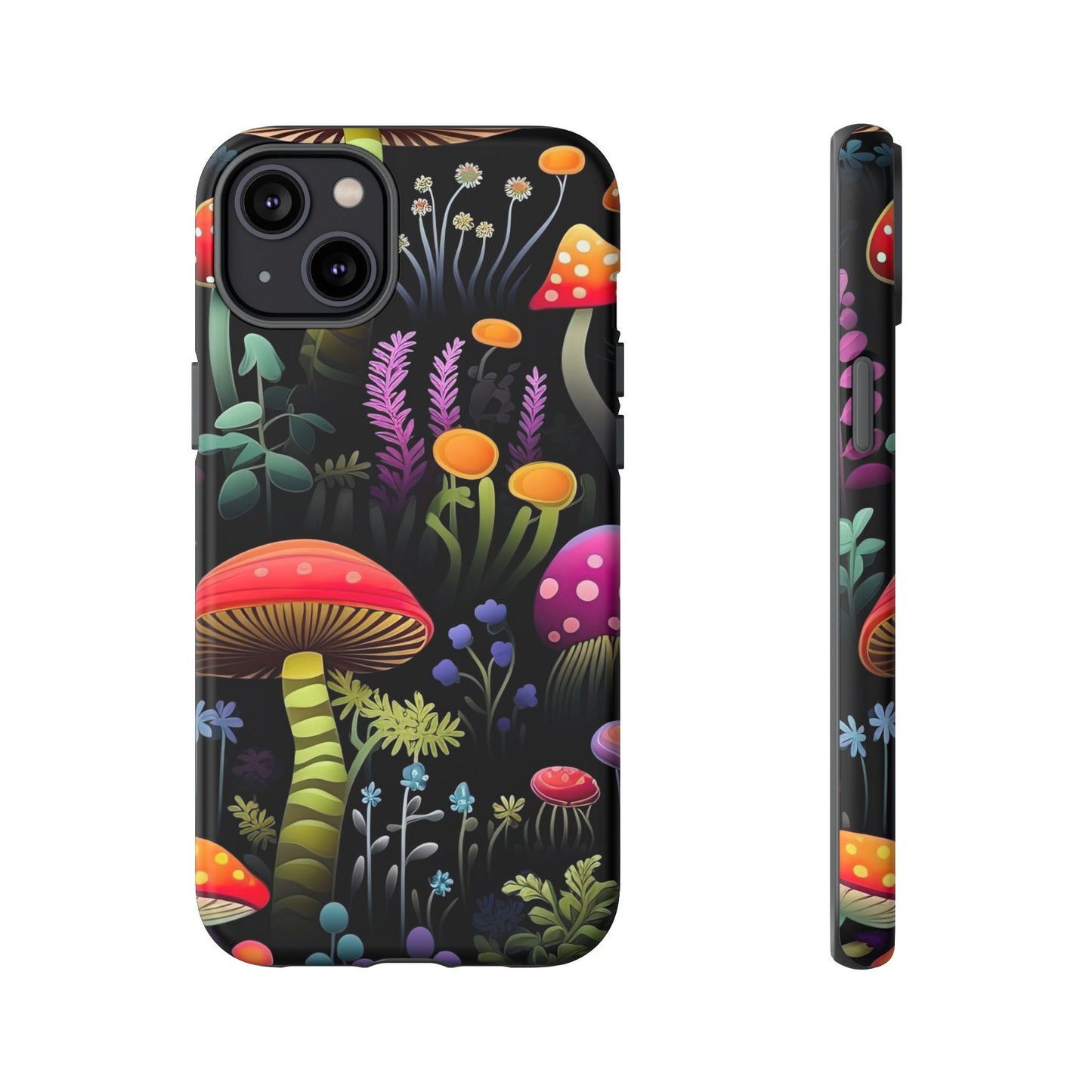 Dark Forest Mushrooms Tough Cell Phone Case