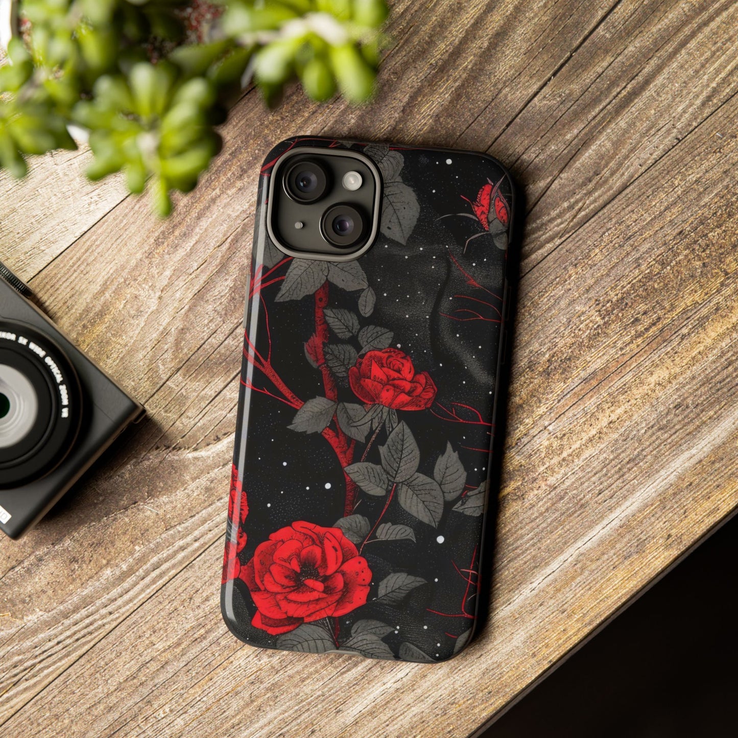 Dark Red Roses  - Tough Phone Case
