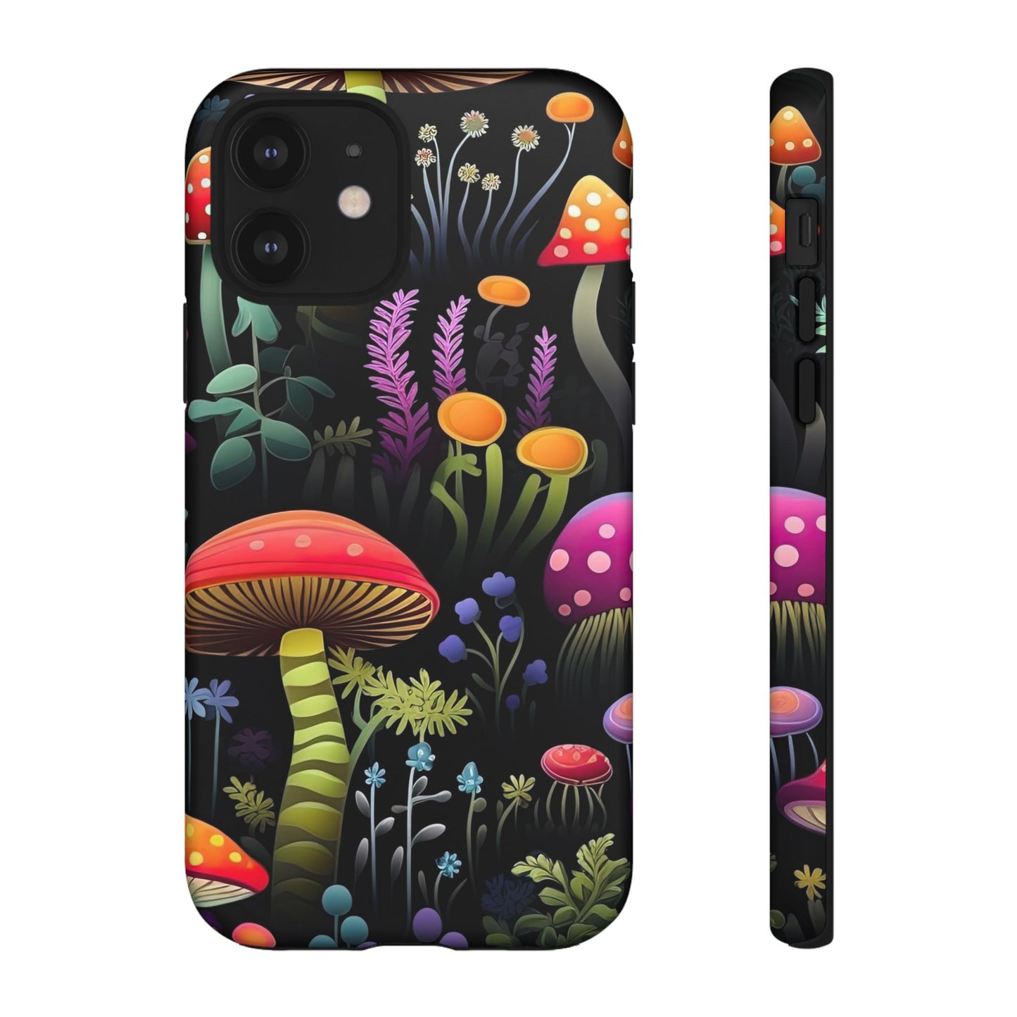 Dark Forest Mushrooms Tough Cell Phone Case